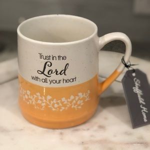 ✨NWT✨ Sheffield Home TRUST IN THE LORD WITH ALL YOUR HEART Ceramic Mug